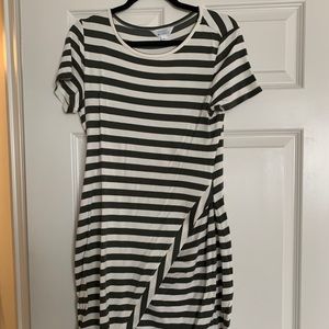 Market & Spruce Green and White Striped Dress